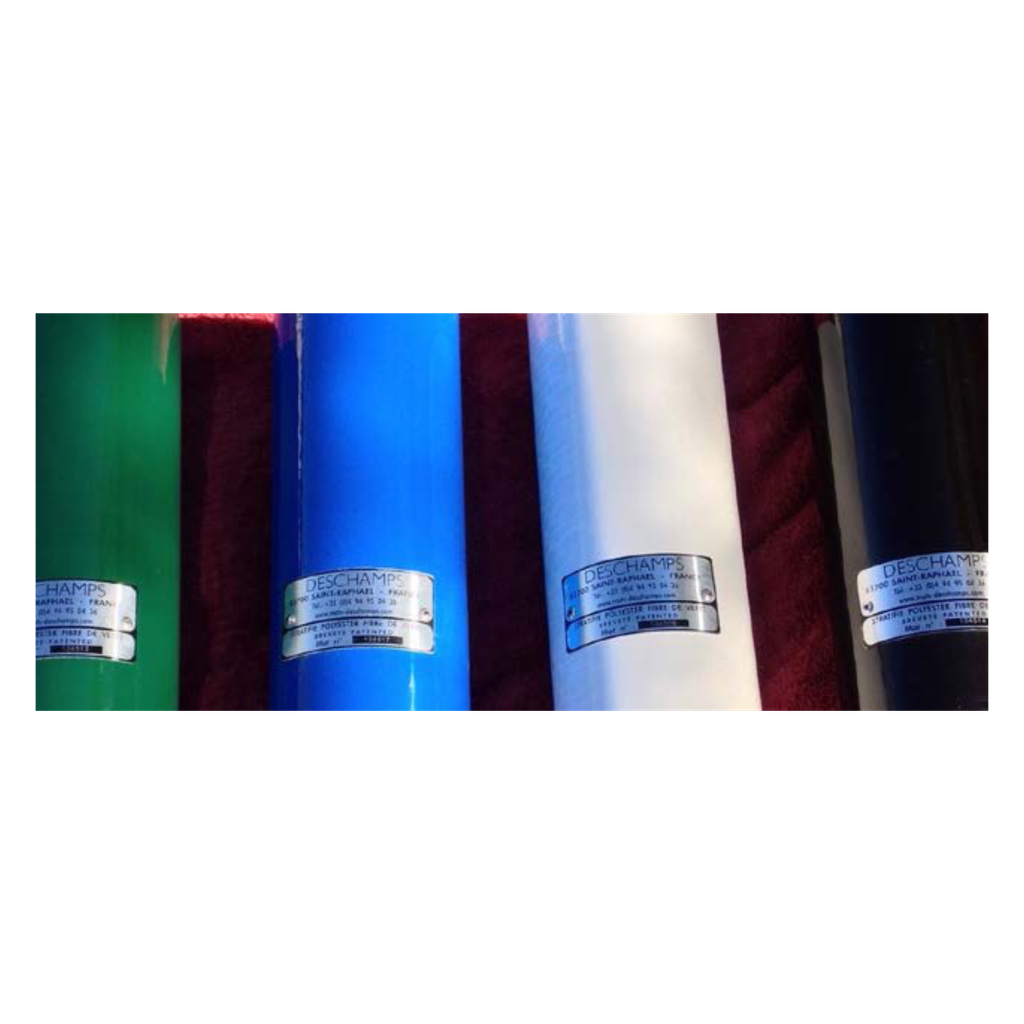 Mât 200mm vidéo 5m blanc obturé - trappe de visite - pied fixe (MAT/FV-5M-2B)