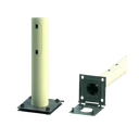 POTEAU BASCULABLE DE 3 MÈTRES POUR L'INSTALLATION DE CAMÉRAS BLANC