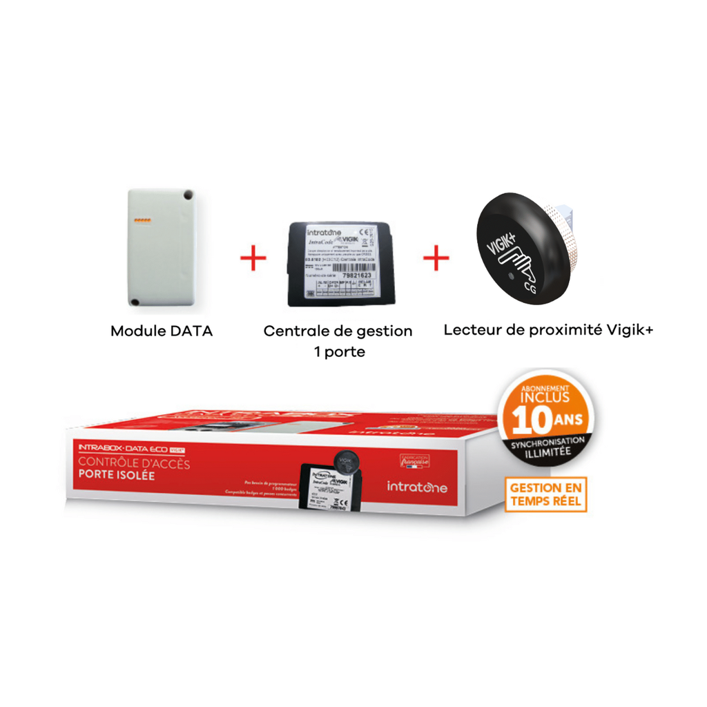 IntraBOX Eco DATA VIGIK+, centrale 2 portes + gprs 10ans (06-0125-PLUS)
