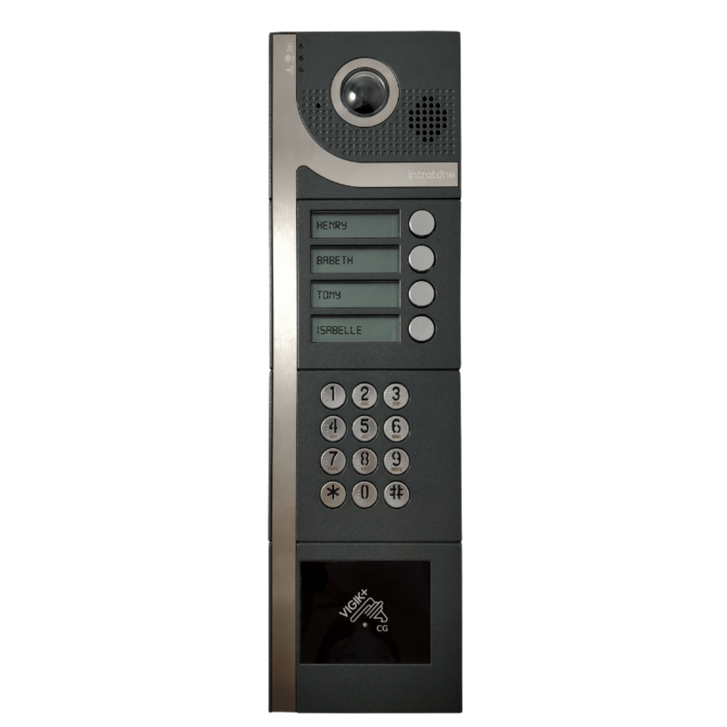 Platine 4 boutons saillie-Vigik-Clavier-BM-4GIP-audio prépayé 15 ans (29-0007-PLUS)