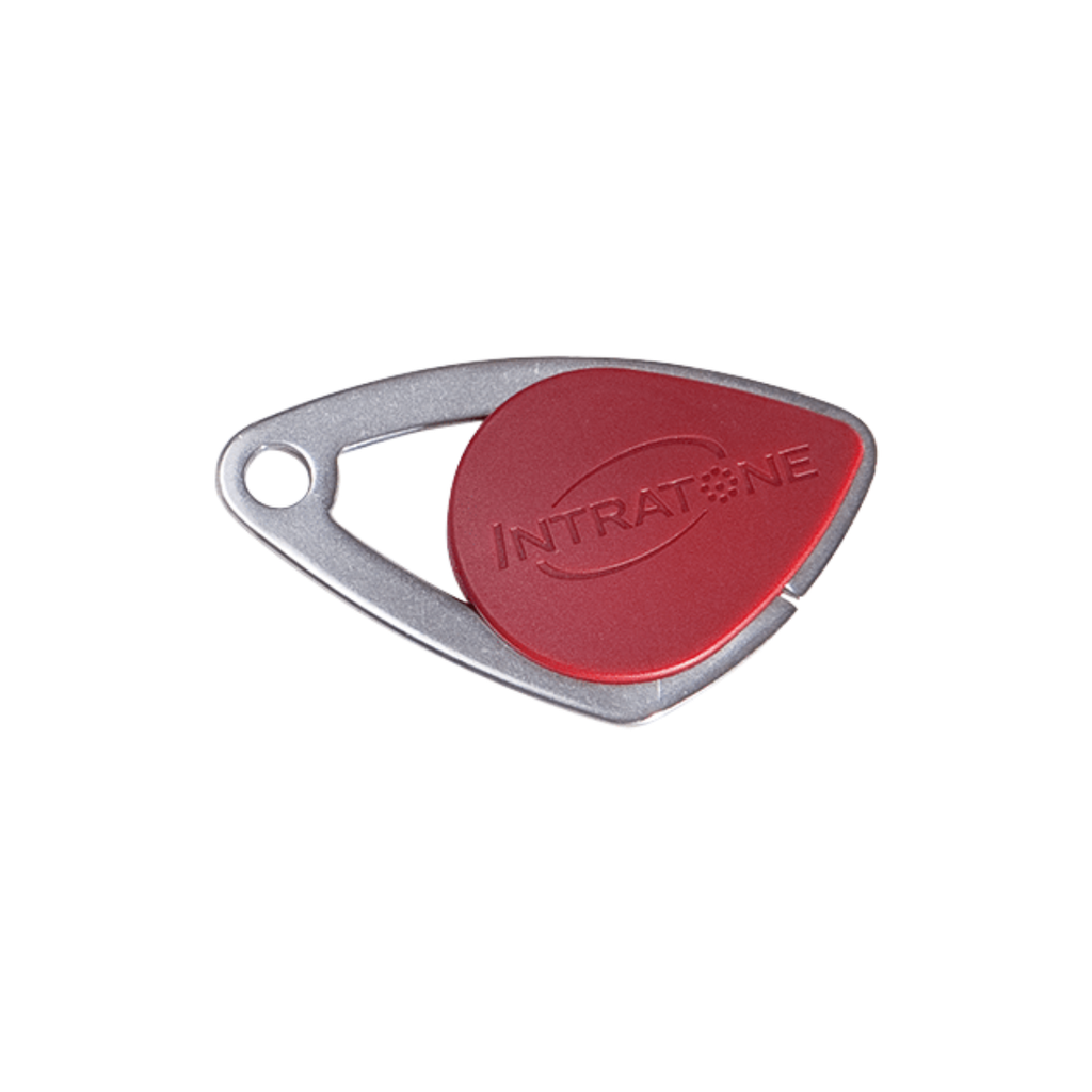 Clé électroniques Inttratone inox - rouge - à l'unité (KP-HCLE/R-UNIT)