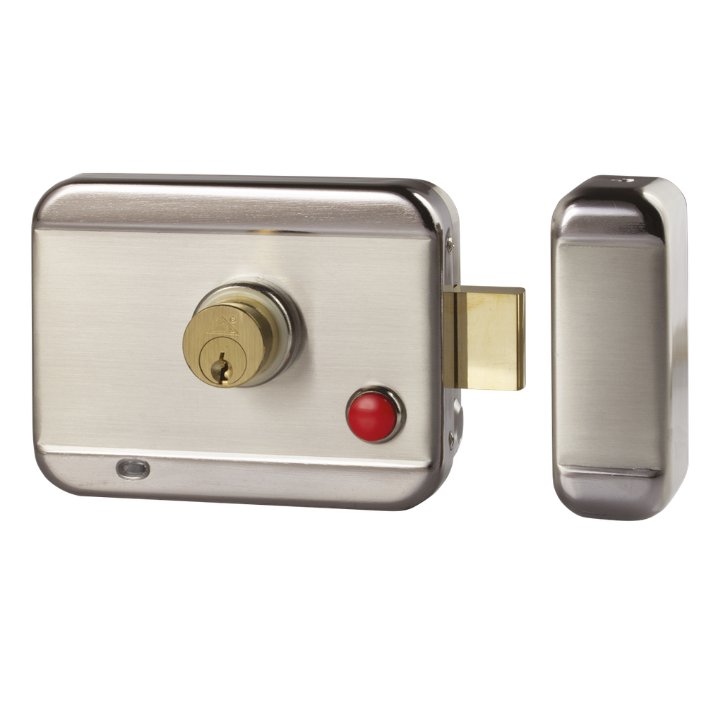 Serrure électrique avec cylindre, à émission de courant