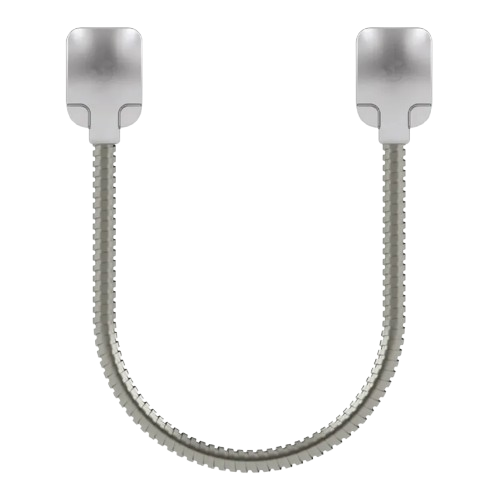 Passage de câble antivandale en applique, longueur 60 cm, gaine acier inoxydable, IP64