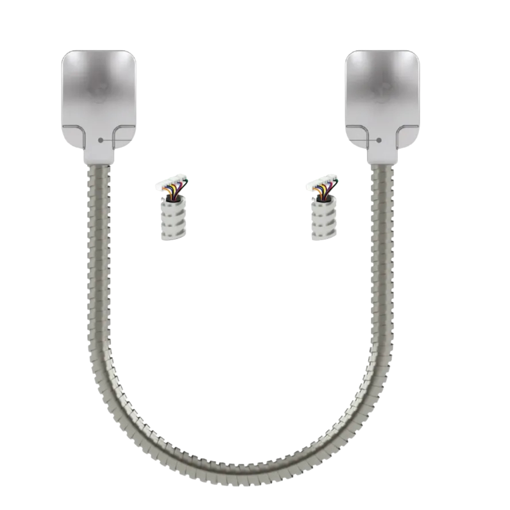 Passage de câble antivandale en applique avec borniers, longueur 40 cm, gaine acier inoxydable, IP64 (DLXT40S)