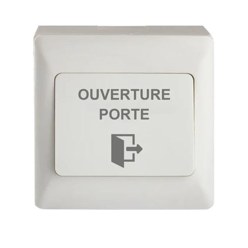 Bouton poussoir ABS Ap 86 x 86 x 41/47 mm Contact inverseur CO/NO/NF (EXS86AP)