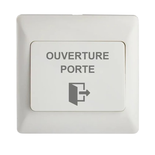 Bouton poussoir ABS Enc 86 x 86 x 8/14 mm Contact inverseur CO/NO/NF (EXS86ENC)