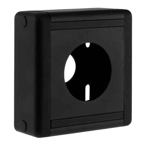 Boîtier applique alu/ABS 80*80*28 mm pour IRS38 (IRS-AH808028)