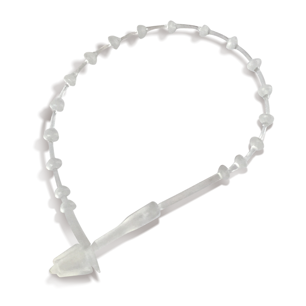 Scellés "plomb" plastique 90mm / diam 1,5 mm / Résistance 3 Kg -10pc (PS903KG)