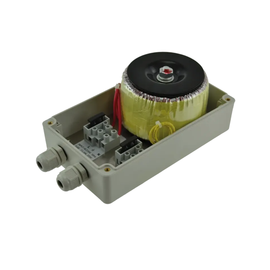 Alimentation étanche 100-240Vac / 24Vac / 5A - 2 presse-étoupes M12 (PSDWPB2405)