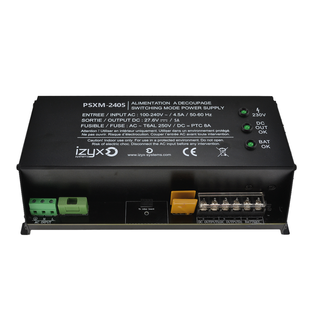 Module alimentation chargeur PSXM 14M 230V AC / 24V DC (27,6V) / 5A (PSXM-2405)