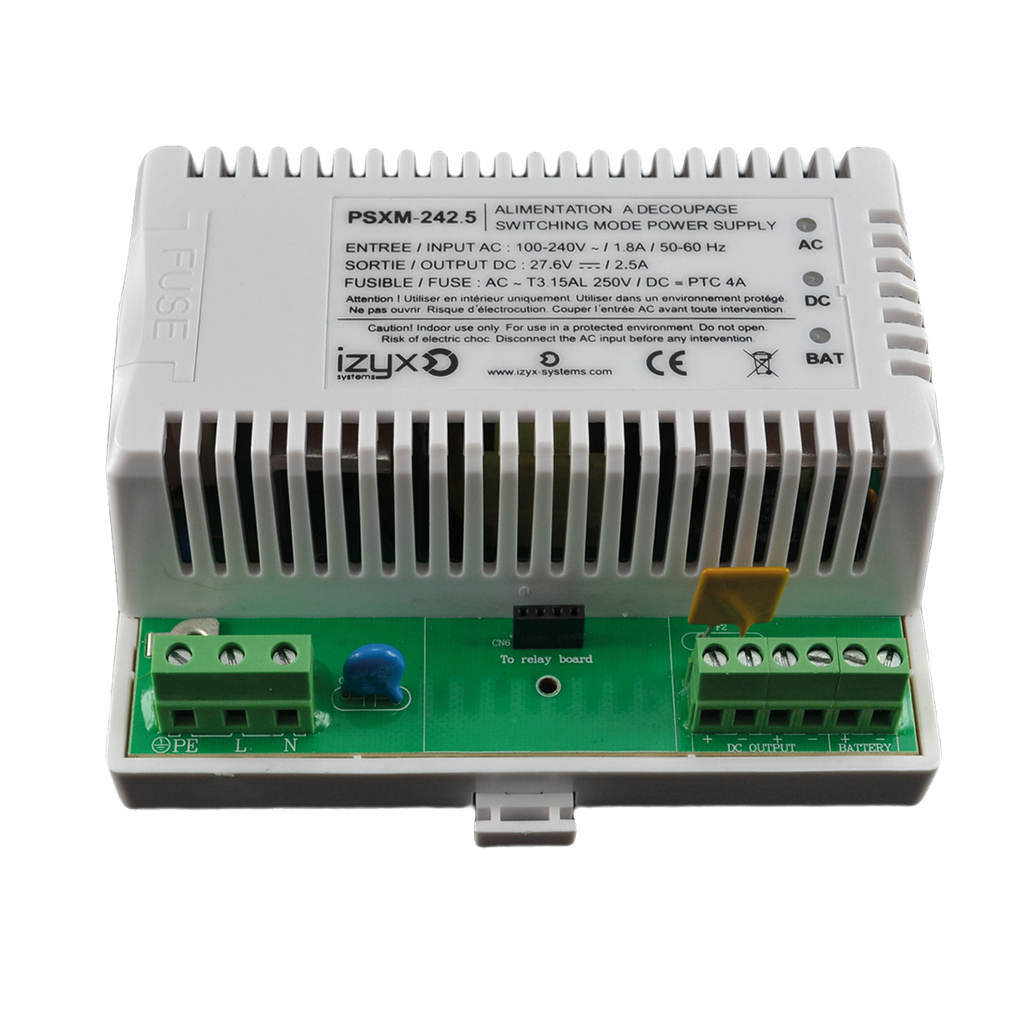 Module alimentation chargeur PSXM 7M 230V AC / 24V DC (27,6V) / 2,5A (PSXM-242.5)