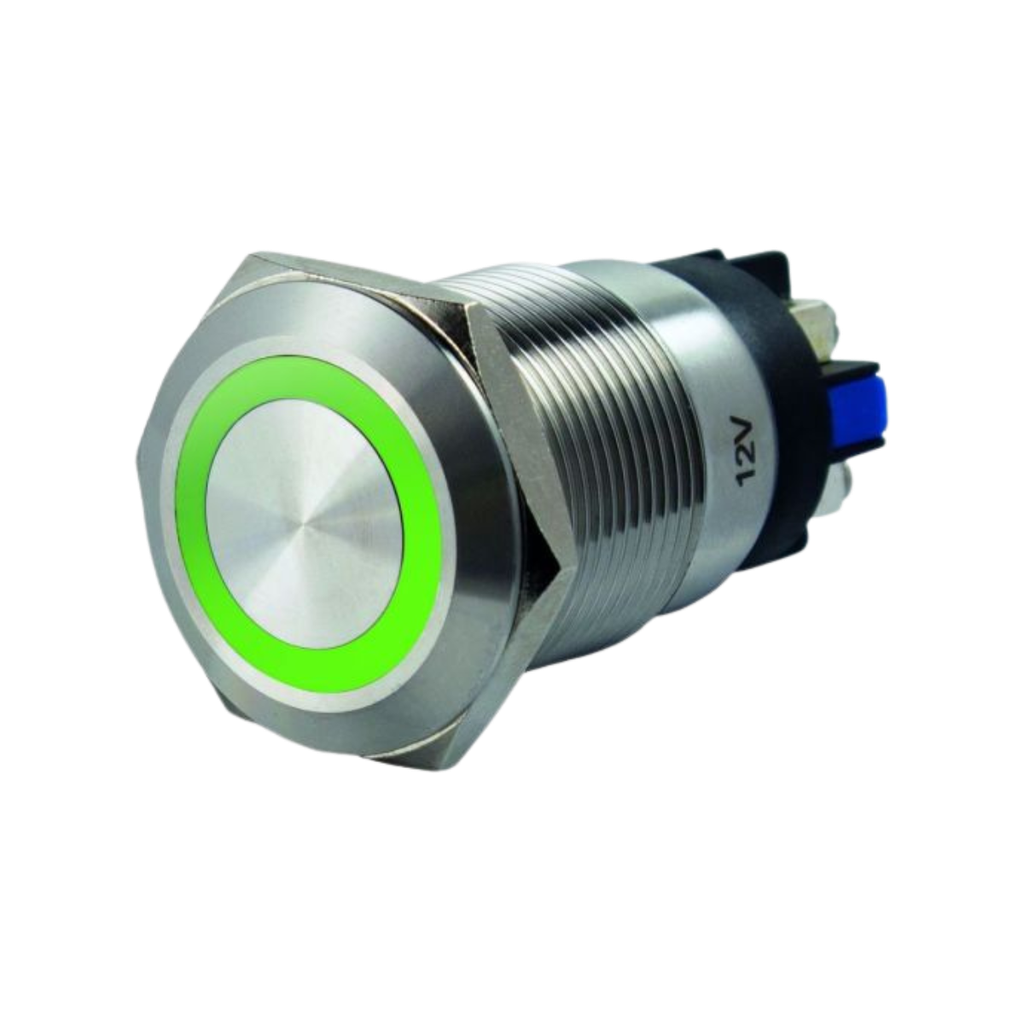 Bouton poussoir lumineux VERT version 24Vdc