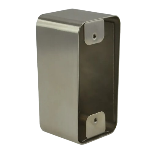 Boîtier INOX 42 x 87 x 38/42 mm pour plaque 39,5 x 84,5 mm (SSH100)