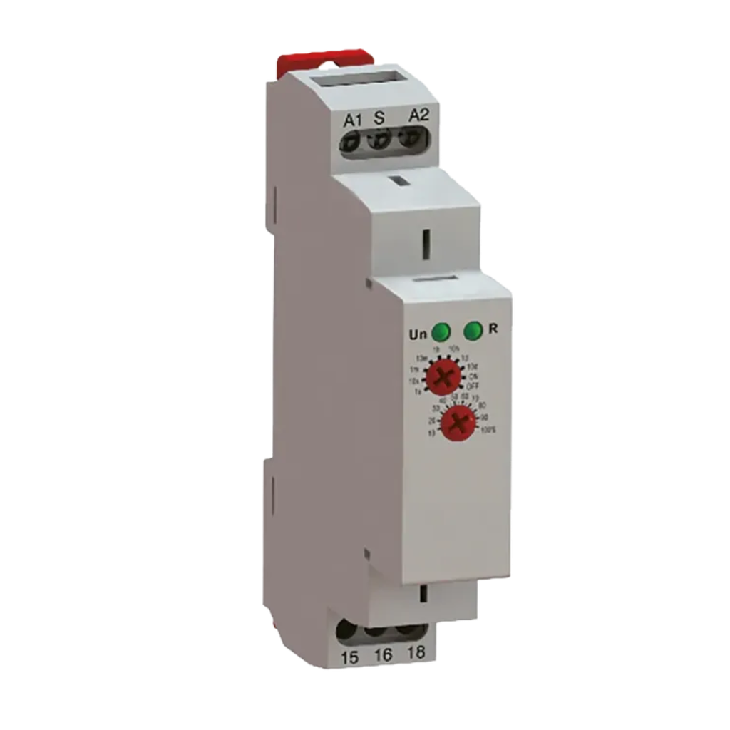 Relais temporisé rail DIN, 12 à 240 V