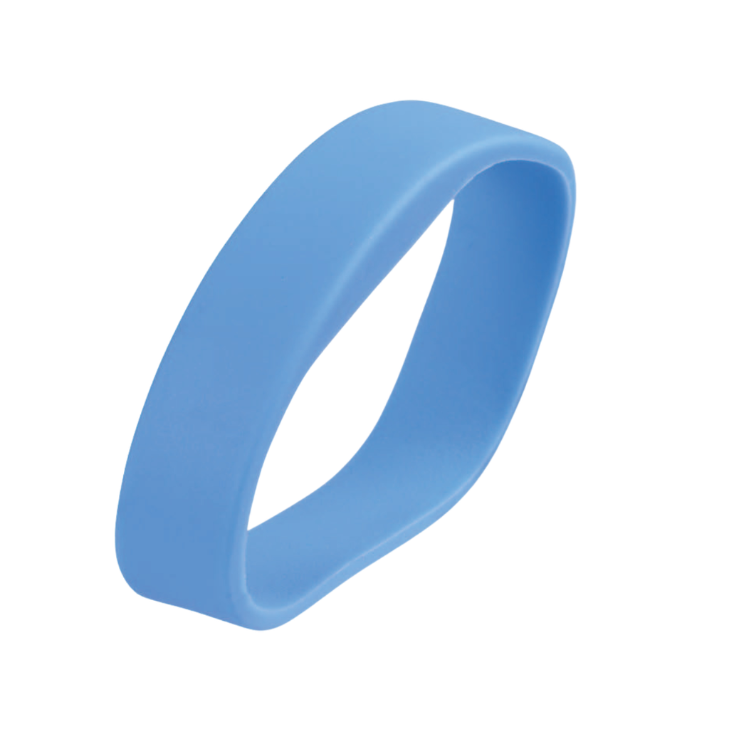 Bracelet RFID silicone adulte bleu EM4200