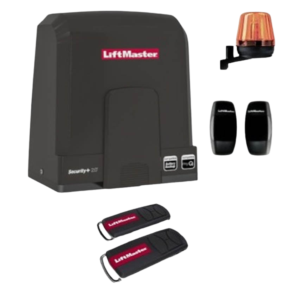 Moteur coulissant 1000Kg 24V + cellules IR 772E + flash FLA1LED + 2 émetteurs (SL1000EVK-03)