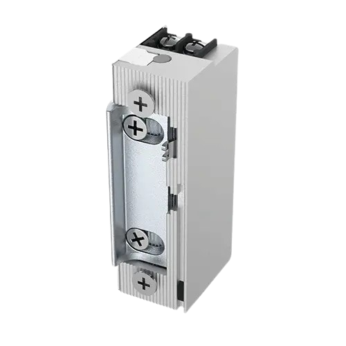 Gâche électrique à émission de courant 12/24V AC/DC + levier OPEM (SE1O)