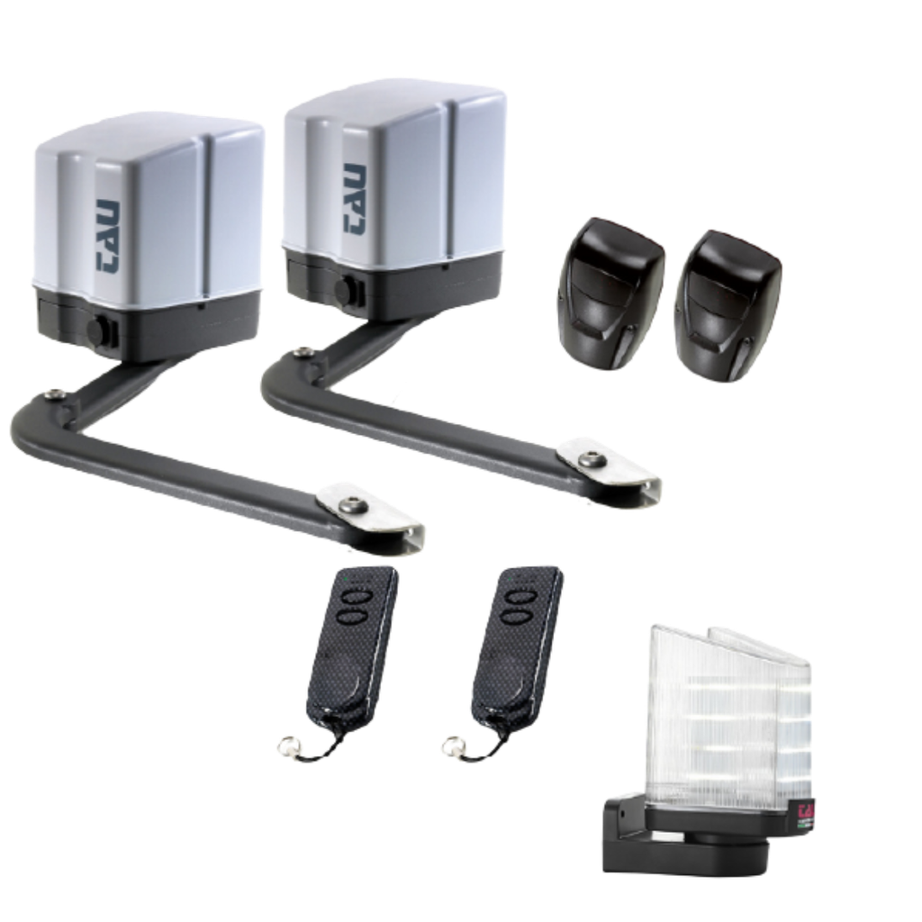 Kit EASY 24V+centrale+2émetteurs+flash+cellules+antenne-2x2,3m max (KITEASY24-R)