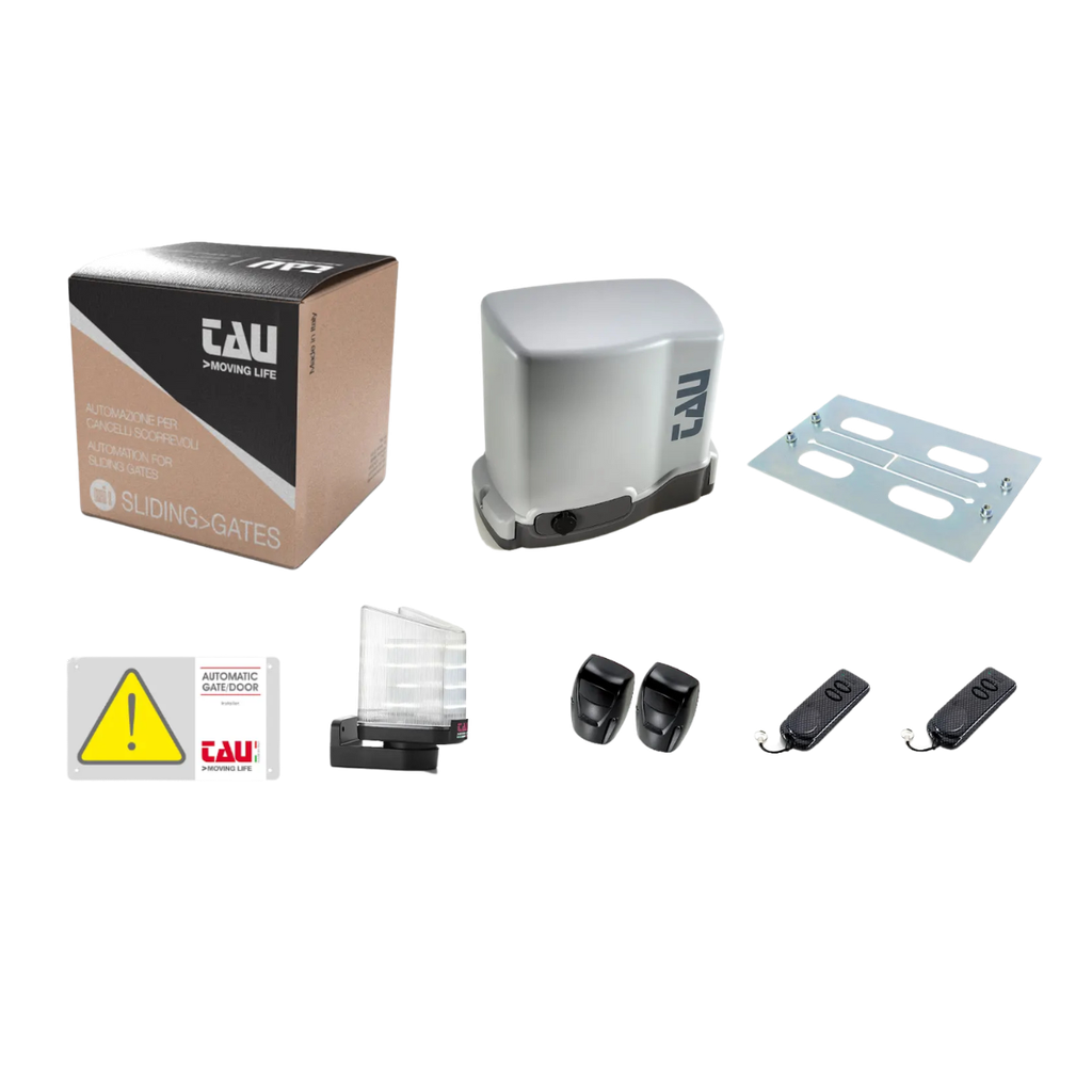 Kit T-ONE5 230V-centrale+cellules+2émetteurs+flash+antenne-max500kg (T-ONEKIT5)