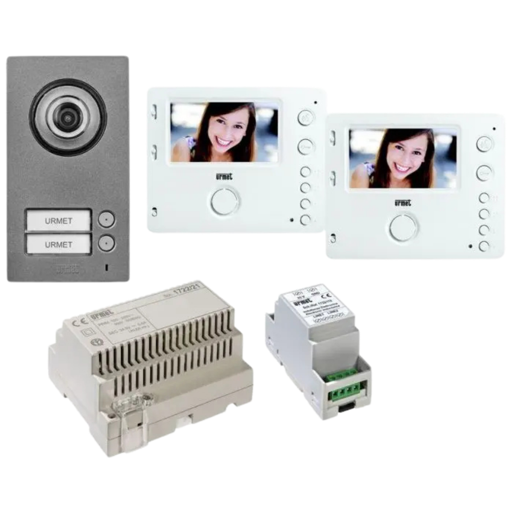 Kit portier vidéo Mini Note 2 - platine 2BP - moniteur 4,3 pouces (1722/94)