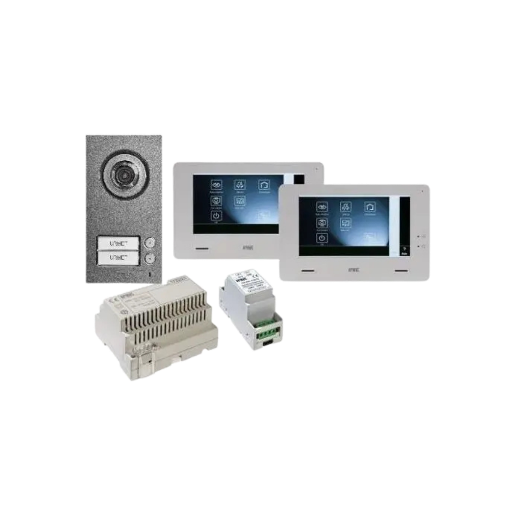 Kit portier vidéo sailli Mini Note+ - 2BP - 2 moniteurs 7" (1722/96)