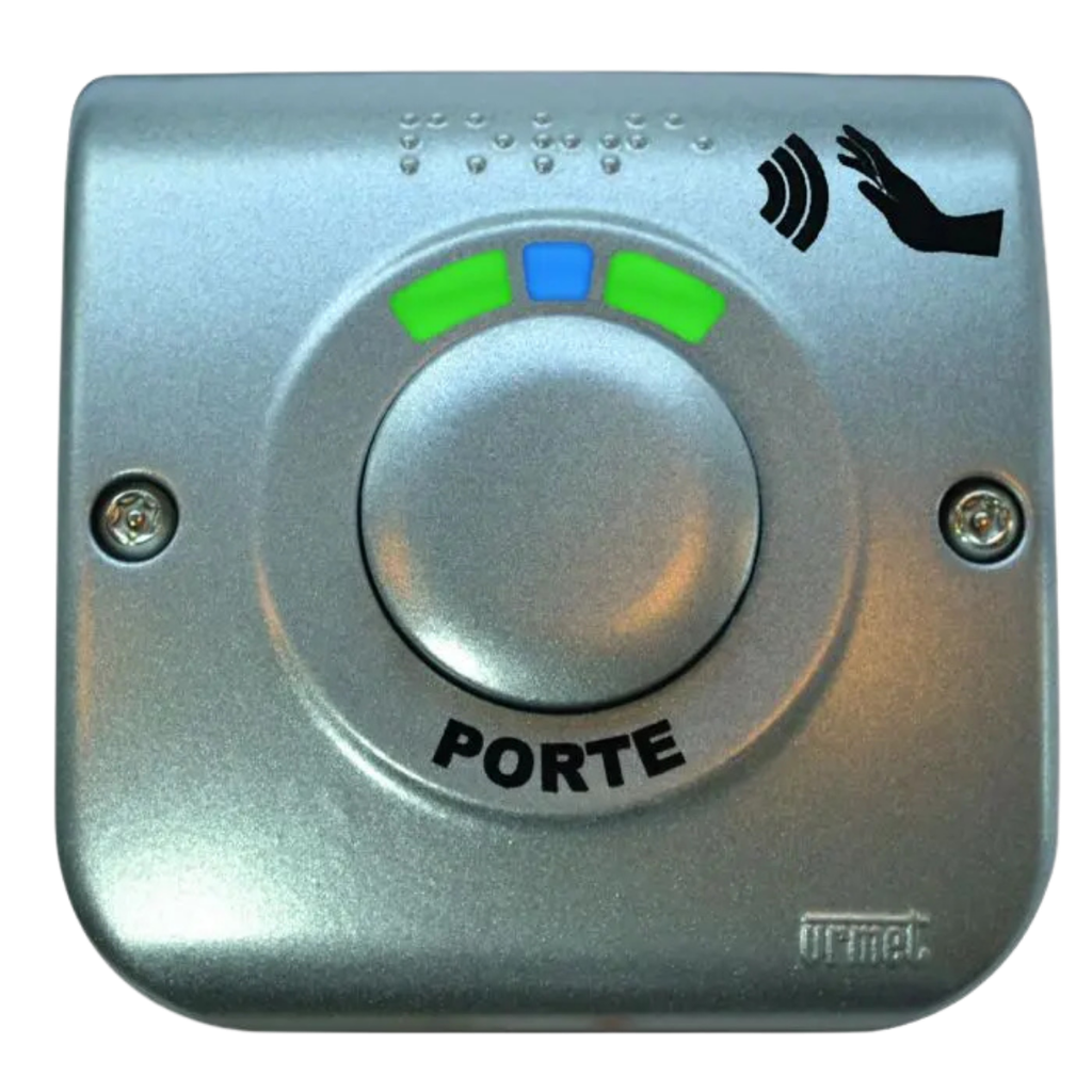 Bouton Poussoir et Mains Libres Zamac gris