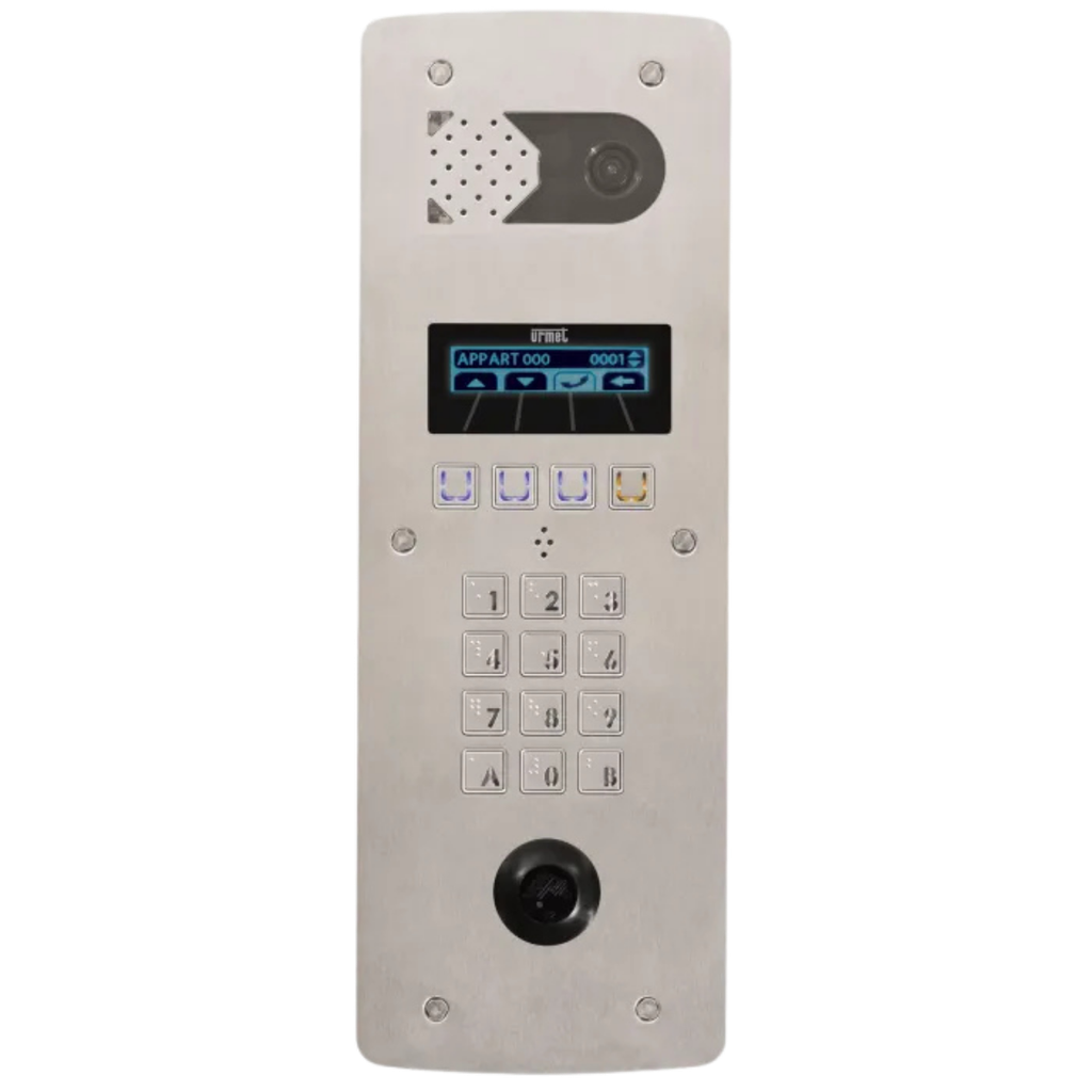 Platine de rue inox à défilement TEL2VOICE avec emplacement VIGIK (D83/I)