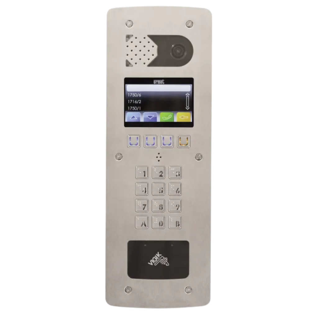 Platine vidéo à défilement 2Voice graphique Lecteur plat - Inox (D83/IGLP)