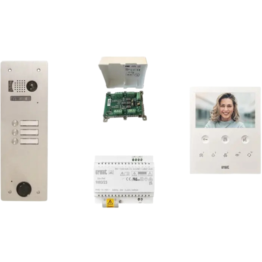 Kit Platine - poste vidéo - 1 rangée - 3 boutons - 2Voice programme (KV83/103)