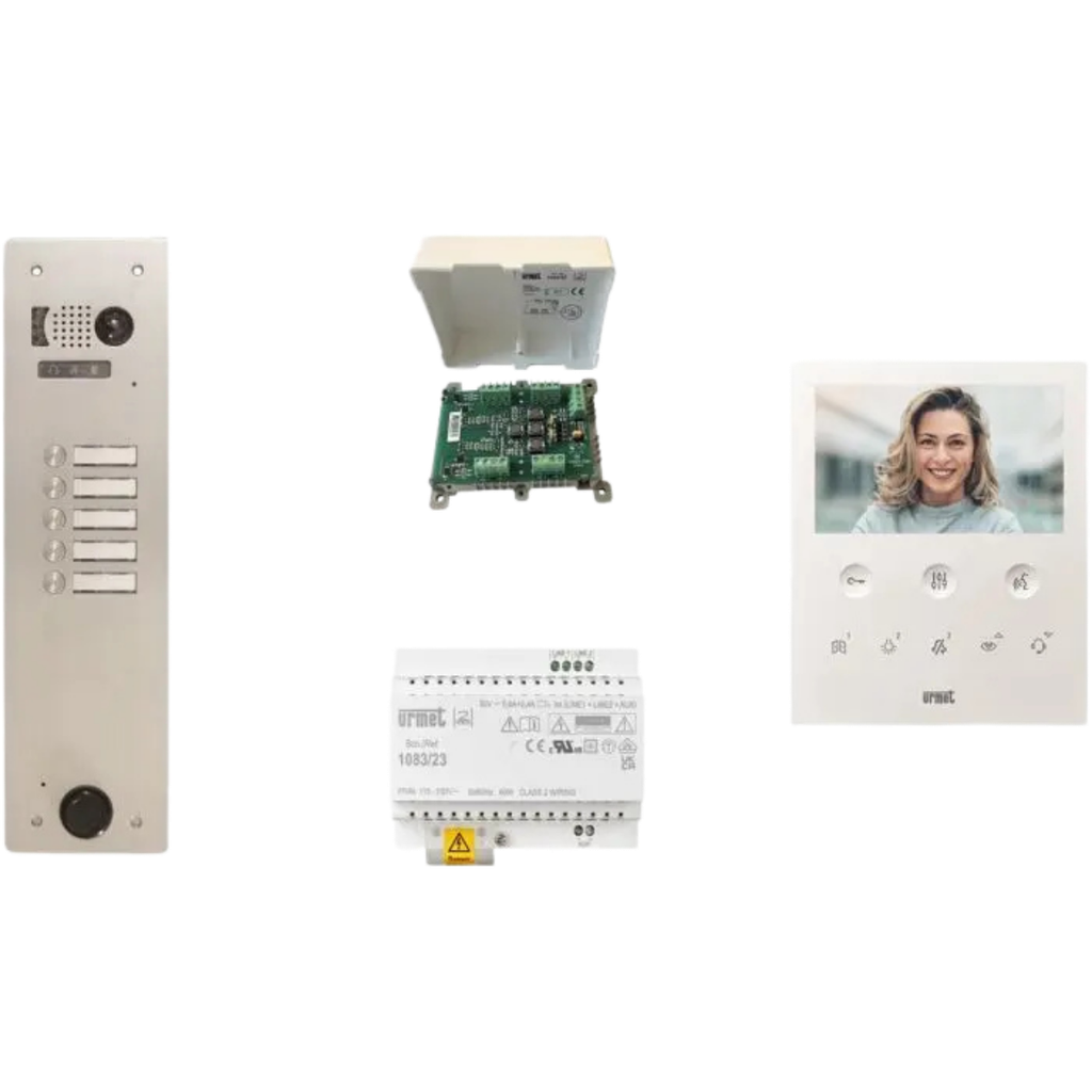 Kit Platine - poste vidéo - 1 rangée - 5 boutons - 2Voice programme (KV83/105)