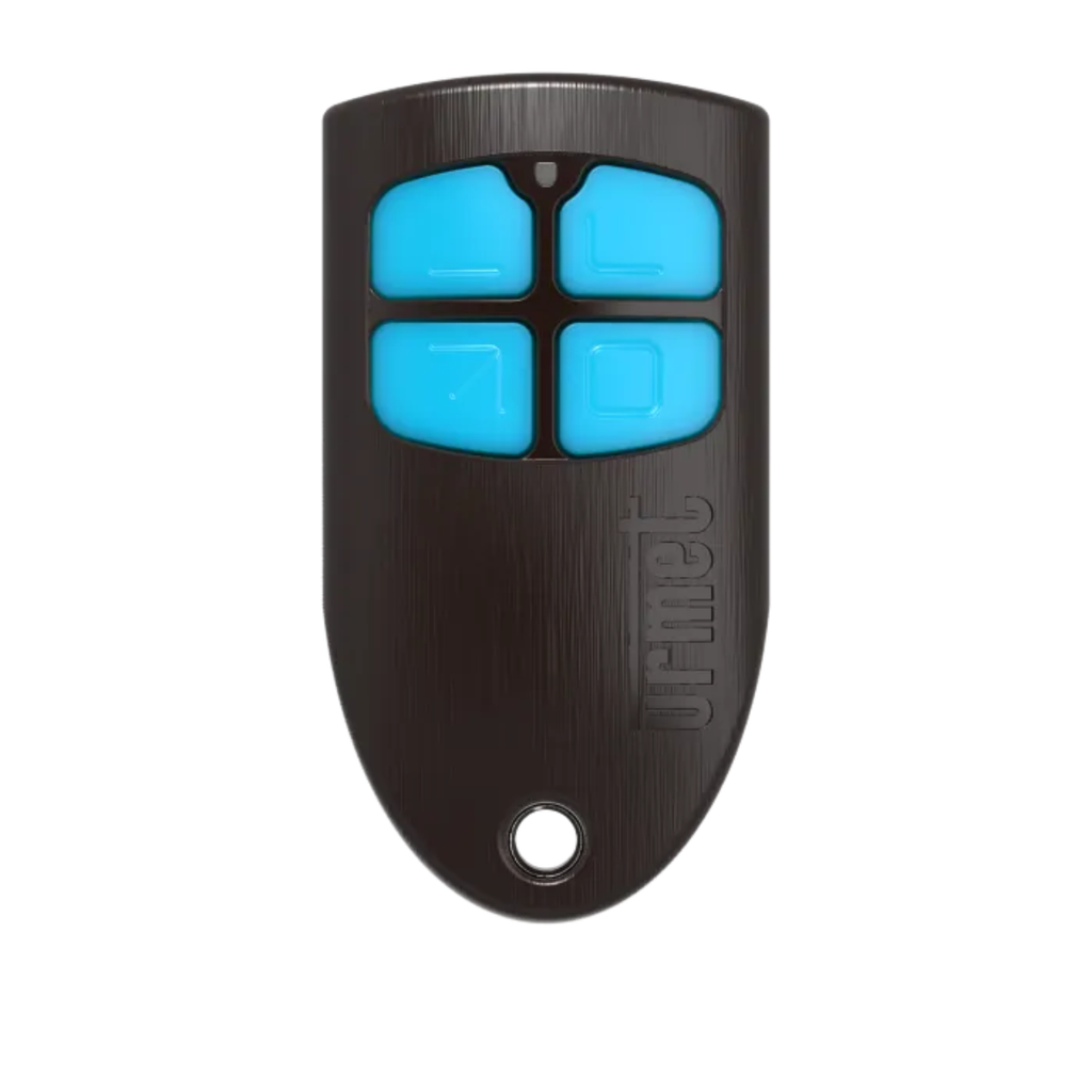 Télécommande 4 boutons bi-technologie 433MHz + 13,56 MHz (MEMOBIP4B433)