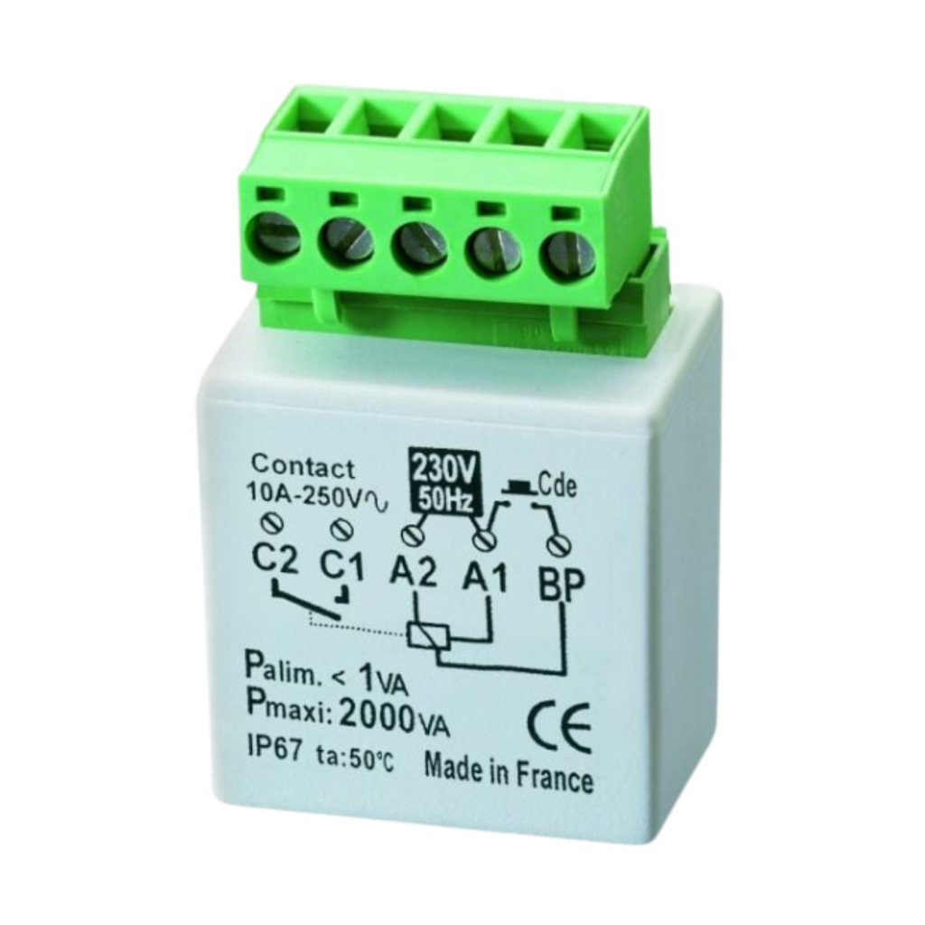 Télérupteur encastré 2000W (MTR2000E)