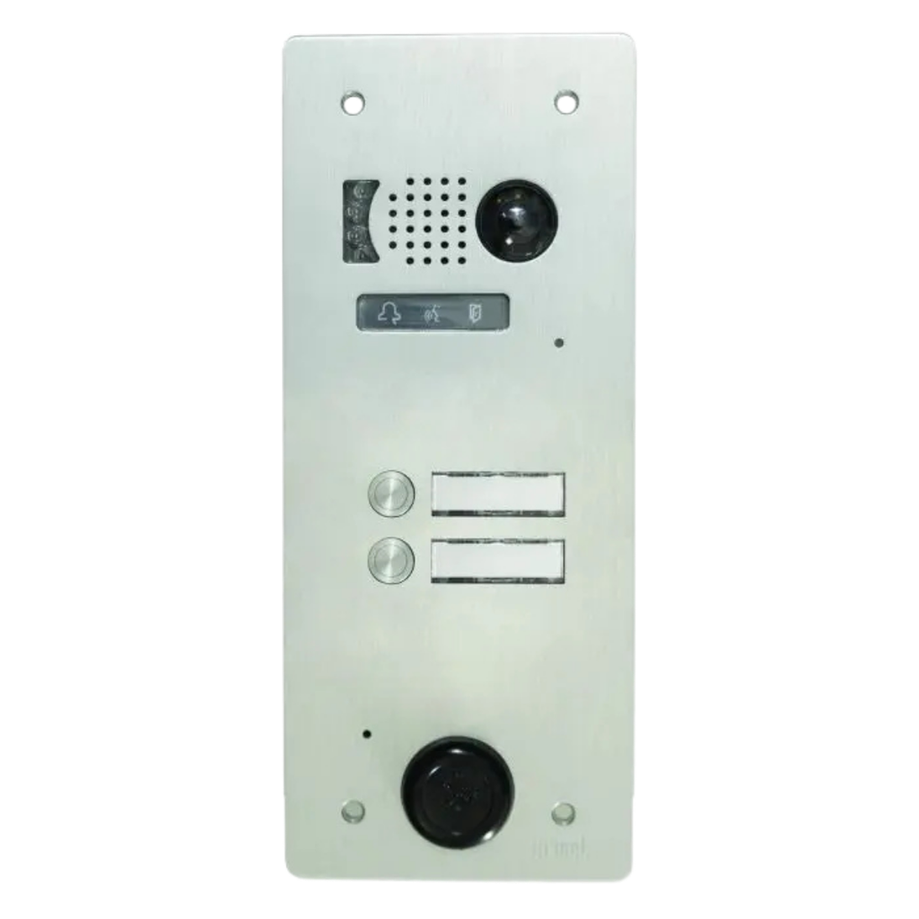 Platine vidéo alu - 2 BP - système 2 Voice - IP53/IK08 (V83/102)