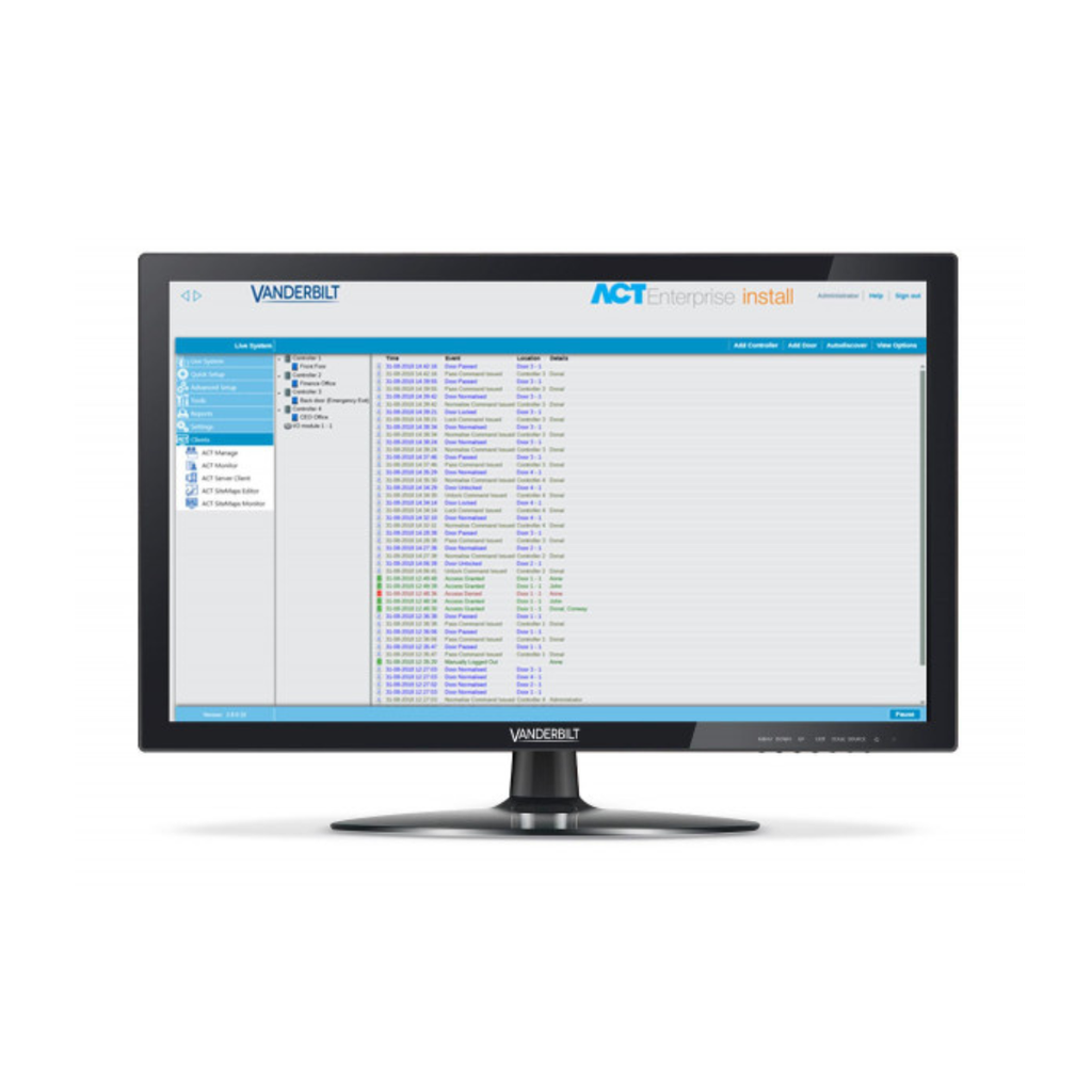 ACTpro, logiciel serveur/client, gestion de badge et supervision Plan (ACTPRO)