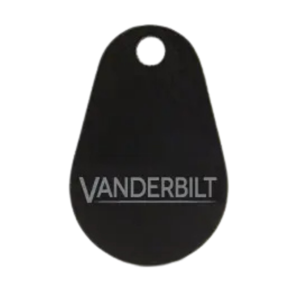 Porte clé noir plat incassable 13,56 MHz  Mifare-DESFire 4K (lot 10) (SIE-IB47-DESFIREHD)