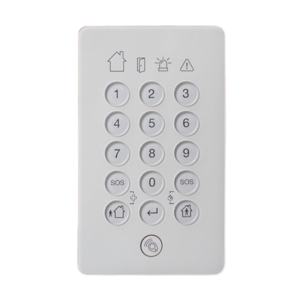 Clavier radio pour gamme 2 way livré avec 2 tags + sirène int. (SIE-WKP/SIM)