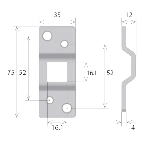 Support standard pour AXNPMQ (AX5PS)
