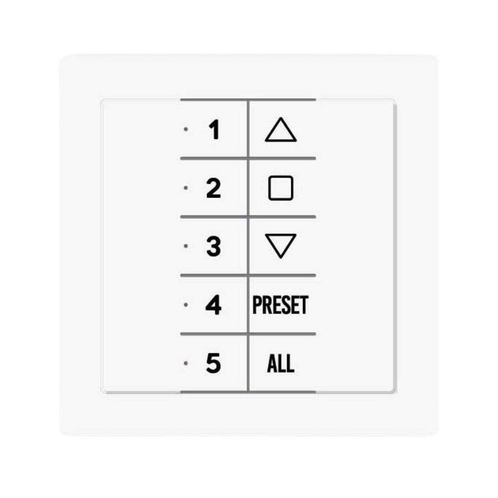 Emetteur mural QUATTRO LINE - 5 canaux - 868MHz (QCTX02M)