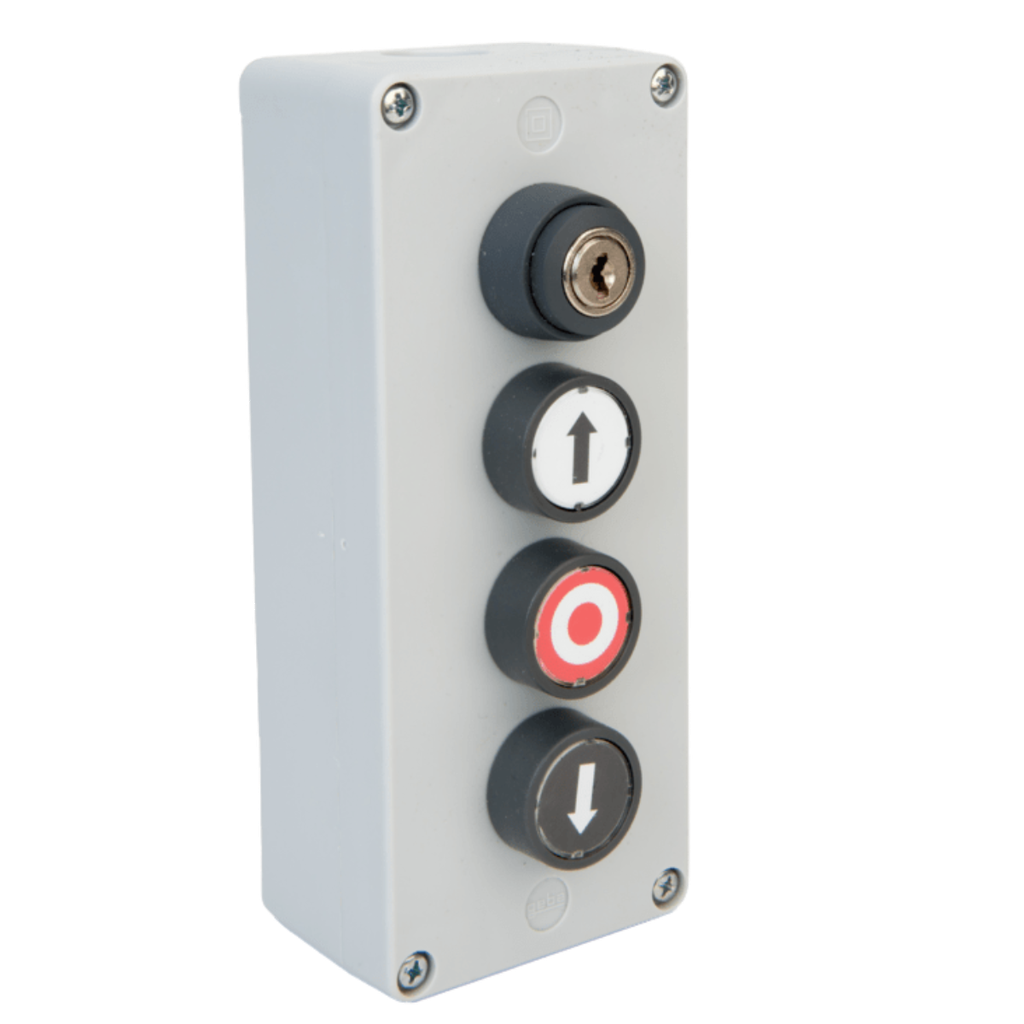 Boîte à bouton saillie - 2 BP NO + 1NF + clé (KDT4)