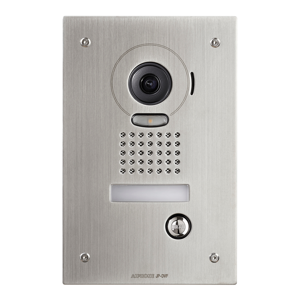 Platine vidéo encastrée inox zoom - antivandale gamme JP (JPDVF)