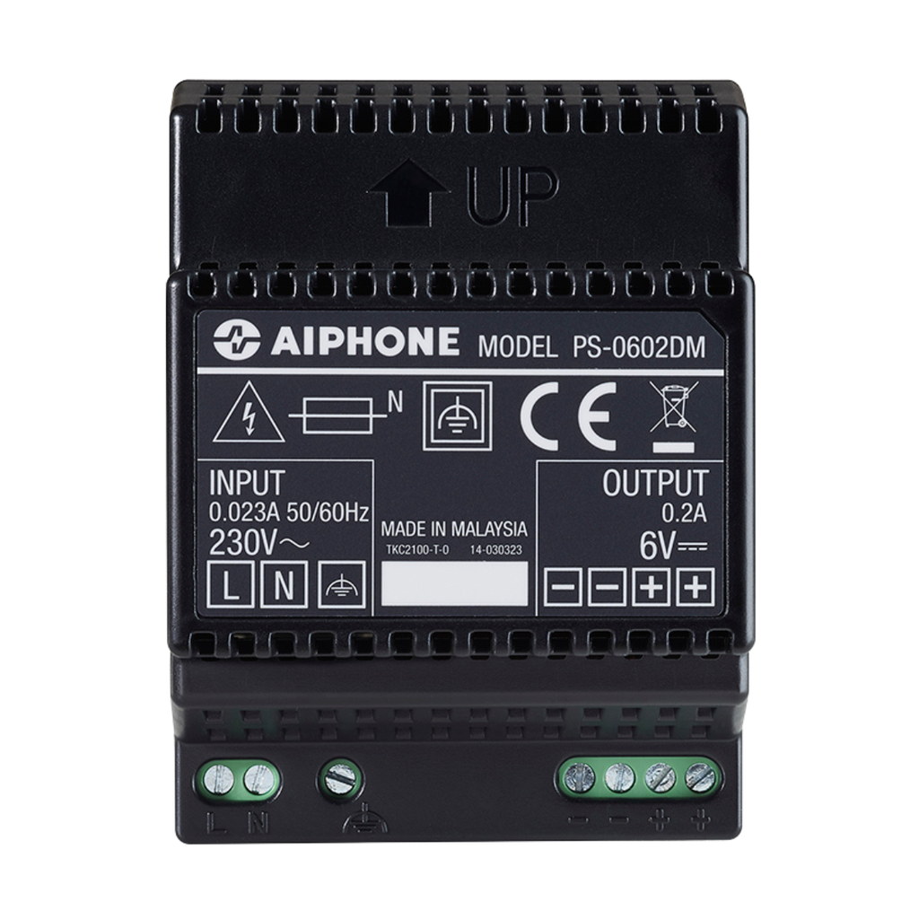 Alimentation 230VAC - 6 Vdc/0,2A - DIN 4 modules (PS00602DM)