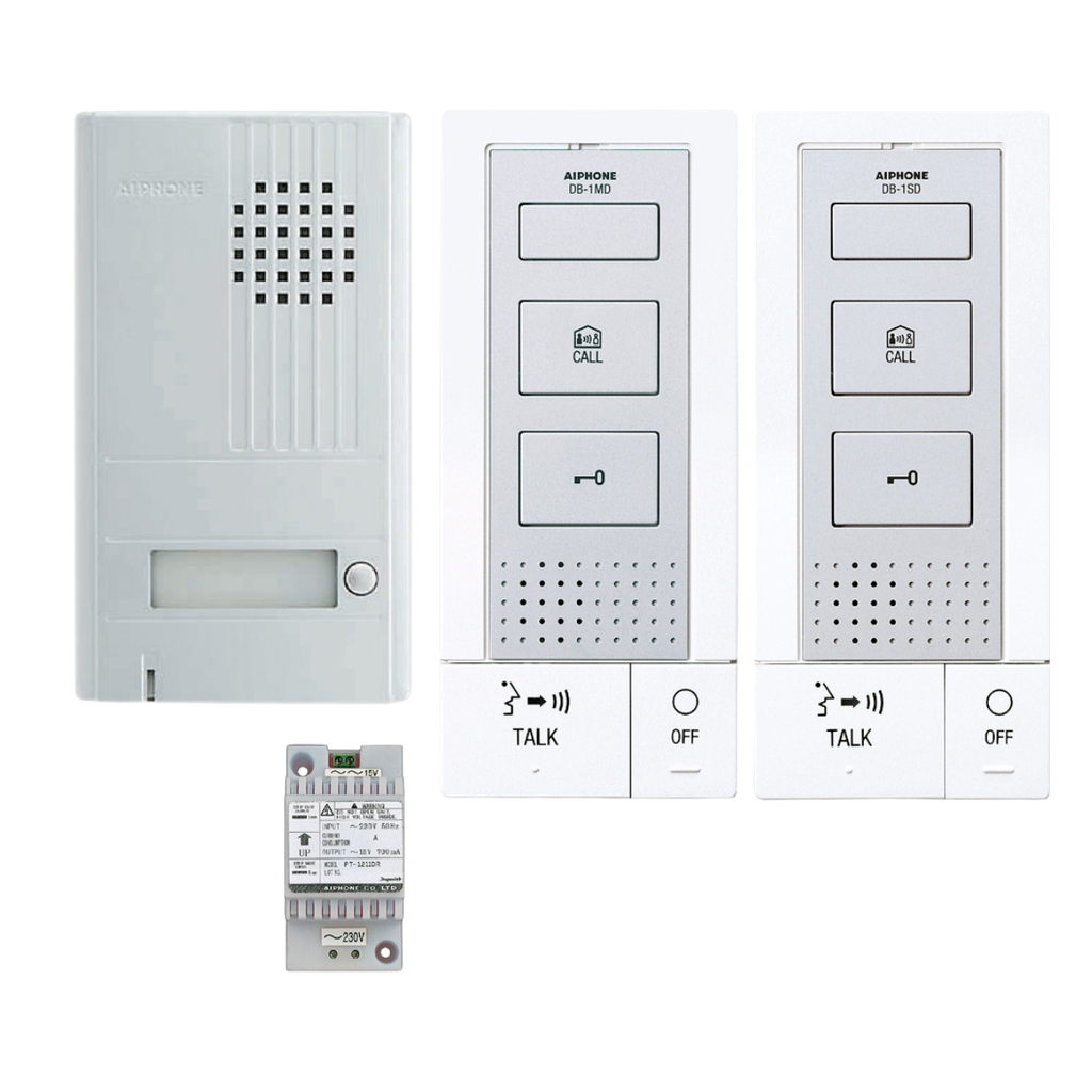 Kit audio mains libres 2 fils integral 2 postes + intercommunication (DB2INT)