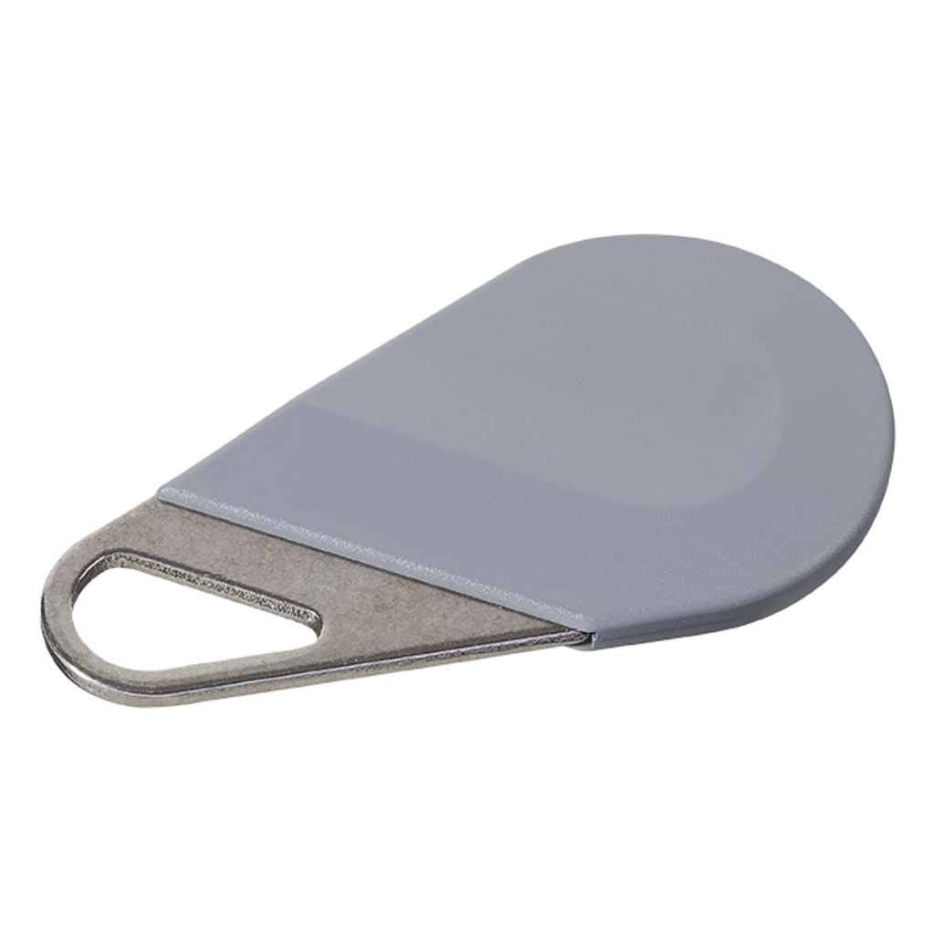 Badge HEXACT type porte clé gris - 13,56Mhz - IP68 - IK8 (HECV2G)