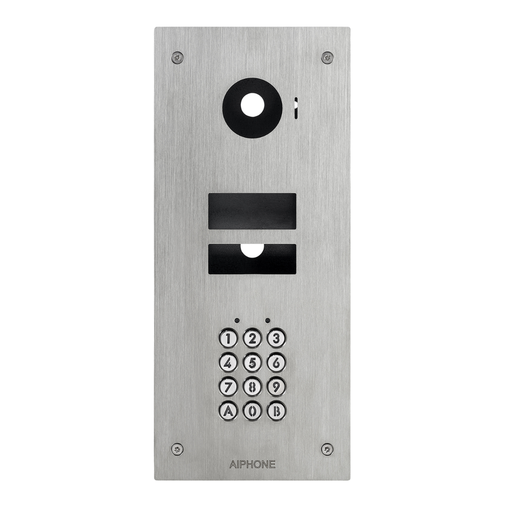 Façade inox encastrée avec clavier rétro éclairé 100 codes (KVKF)