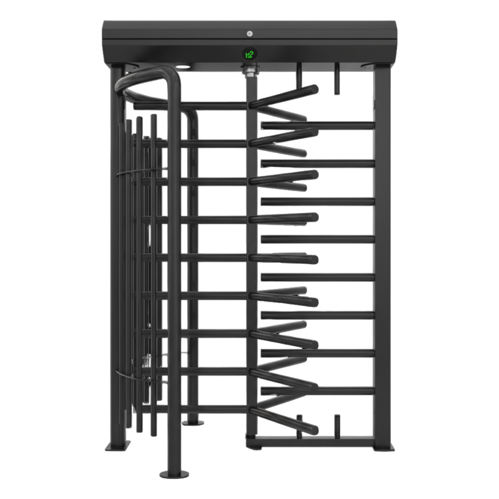 Tambour Modulaire RAL7012-Passage 620mm-H2000mm - 2 supports lecteurs (AP300/S)