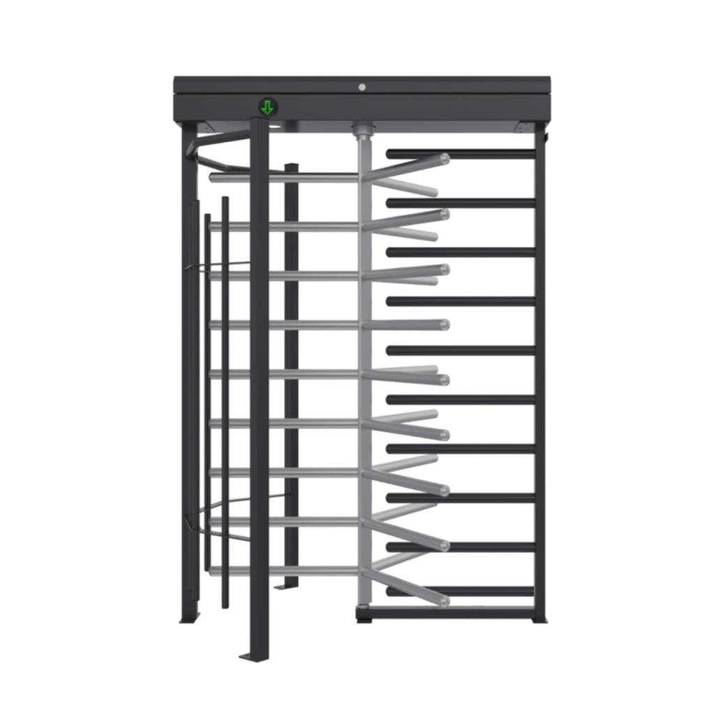 Tambour Modulaire RAL7012-Passage 620mm-H2000mm - 2 supports lecteurs (AP300/S)