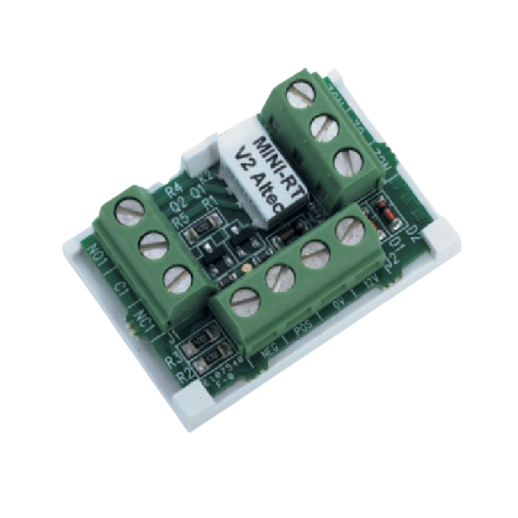 Carte relais commande 9 à 15Vdc- conso 10/20mA - coupure 24Vdc/2A max (MINI-RT)