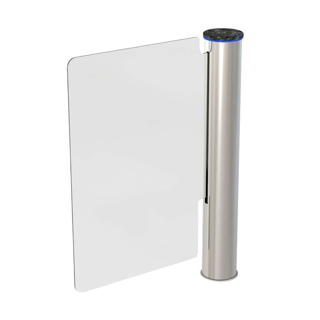 Portillon pivotant bidirectionnel - 900mm x 1500mm - verre - inox 304 (APA2)