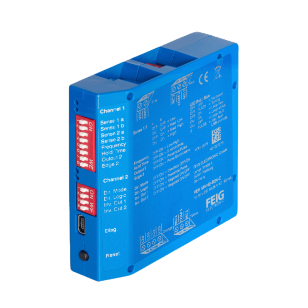 Double détecteur de boucle 10-30Vdc / 10-26Vac (VEKM2H)
