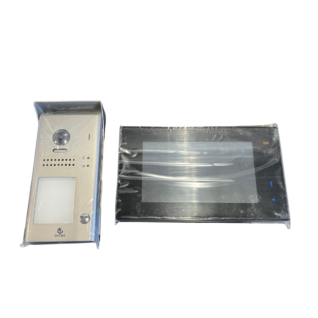 KIT COMPLET ZAMAC AVEC MONITEUR 7” WIFI A MEMOIRE pour appel sur SMARTPHONE - 300m max (KIT-VIDEOB5)